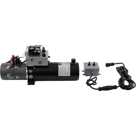 Buyers 4-Way/3-Way DC Power Unit-Electric Controls Horizontal 0.75 gallon Reservoir