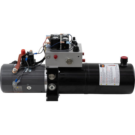 Load image into Gallery viewer, Buyers 4-Way/3-Way DC Power Unit-Electric Controls Horizontal 0.75 gallon Reservoir

