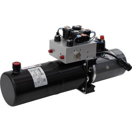 Load image into Gallery viewer, Buyers 4-Way/3-Way DC Power Unit-Electric Controls Horizontal 0.75 gallon Reservoir
