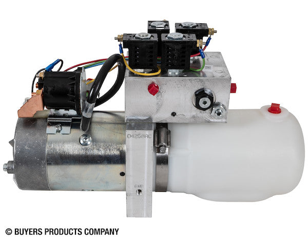Load image into Gallery viewer, 4-Way/3-Way DC Power Unit-Electric Controls Horizontal 0.32 Gallon Reservoir
