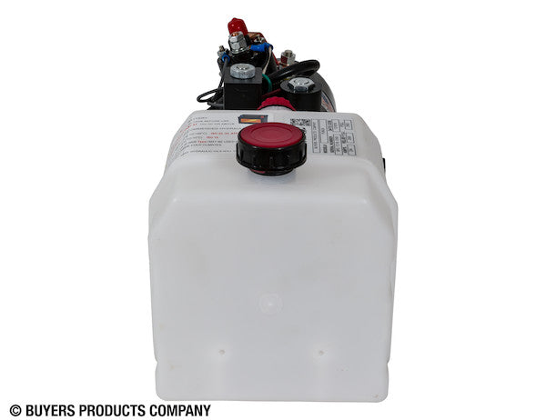 Load image into Gallery viewer, Buyers 4-Way DC Power Unit-Electric Controls Horizontal 0.75 Gallon Poly Reservoir
