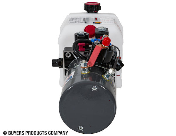 Load image into Gallery viewer, Buyers 4-Way DC Power Unit-Electric Controls Horizontal 0.75 Gallon Poly Reservoir
