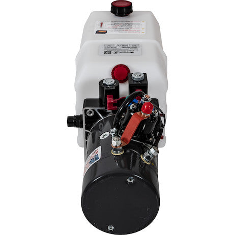 Load image into Gallery viewer, Buyers 4-Way DC Power Unit-Electric Controls Horizontal 1.5 Gallon Poly Reservoir
