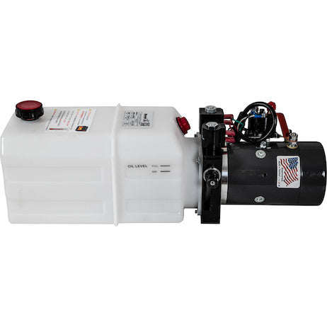 Load image into Gallery viewer, Buyers 4-Way DC Power Unit-Electric Controls Horizontal 1.5 Gallon Poly Reservoir
