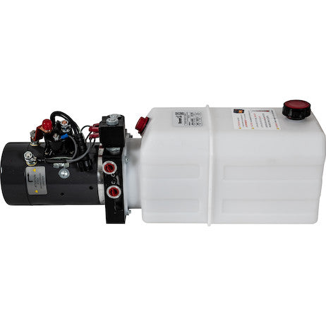 Load image into Gallery viewer, Buyers 4-Way DC Power Unit-Electric Controls Horizontal 1.5 Gallon Poly Reservoir
