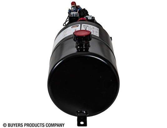 Buyers 4-Way DC Power Unit-Electric Controls Horizontal 1.5 Gallon Steel Reservoir