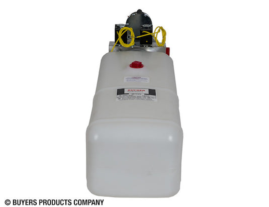 4-Way DC Power Unit-Electric Controls Horizontal 1.5 Gallon Poly Reservoir
