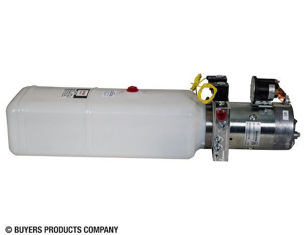 Load image into Gallery viewer, 4-Way DC Power Unit-Electric Controls Horizontal 1.5 Gallon Poly Reservoir
