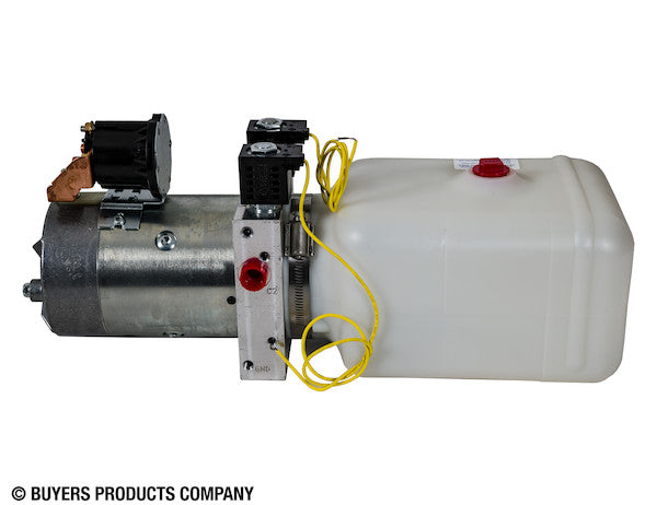 Load image into Gallery viewer, 4-Way DC Power Unit-Electric Controls Horizontal 0.75 Gallon Poly Reservoir
