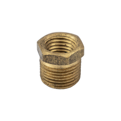 Load image into Gallery viewer, Brass Reducer Bushing - 3/8 to 1/4 Inch
