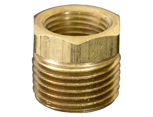 Brass Reducer Bushing - 3/8 to 1/4 Inch