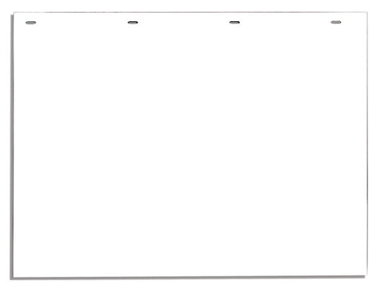 Super Durable White Polymer Mudflaps 24x18 Inch