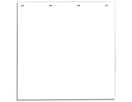 Super Durable White Polymer Mudflaps 24x18 Inch