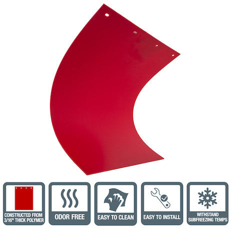 Load image into Gallery viewer, Super Durable Red Polymer Mudflaps 24x30 Inch
