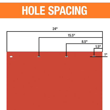 Load image into Gallery viewer, Super Durable Red Polymer Mudflaps 24x30 Inch
