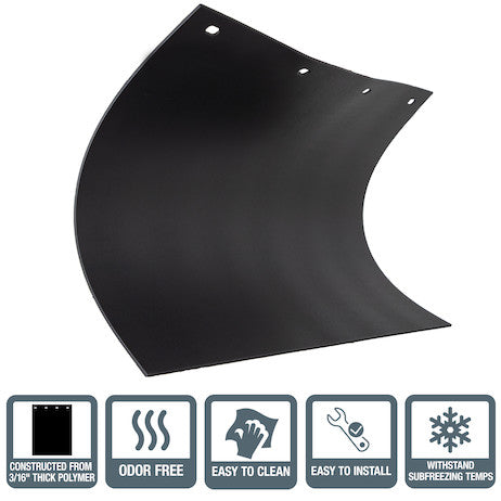 Load image into Gallery viewer, Super Durable Black Polymer Mudflaps 24x40 Inch
