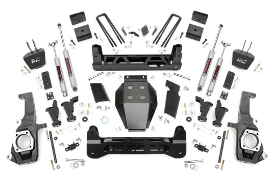 Rough Country 5 Inch Lift Kit, Torsion Drop - 2011-2019 Chevrolet Silverado 2500 HD/3500 HD & GMC Sierra 2500 HD/3500 HD