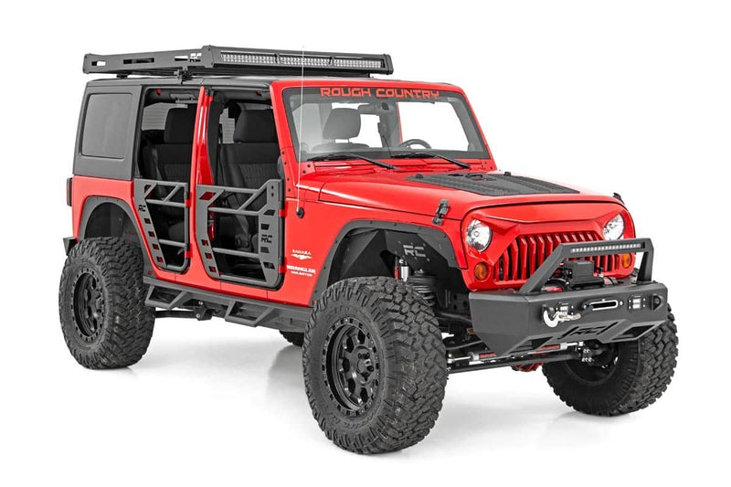 Load image into Gallery viewer, Rough Country Replacement Grille, Angry Eyes - 2007-2017 Jeep Wrangler Unlimited Sport S/Unlimited 75th Anniversary/Unlimited 70th Anniversary/Unlimited Sport/more
