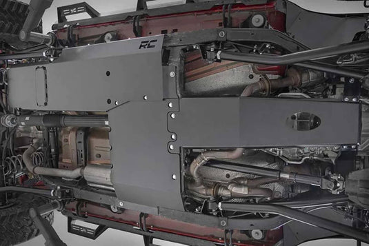 Rough Country Skid Plate Combo, 3.6L, Engine, T-Case - 2018-2019 Jeep Wrangler Unlimited Sport S/Unlimited Sport/Unlimited Sahara/Unlimited Rubicon/more
