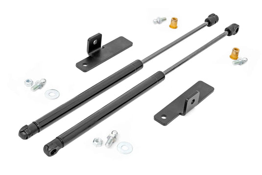 Rough Country Hood Struts, Hydraulic - 2007-2017 Jeep Wrangler Unlimited Sport S/Unlimited 75th Anniversary/Unlimited 70th Anniversary/Unlimited Sport/more