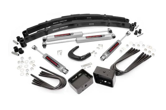 Rough Country 4 Inch Lift Kit, RR Blocks - 1973-1976 Chevrolet K5 Blazer/K10 Suburban & GMC K15 Suburban/Jimmy