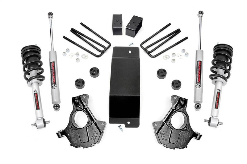 Load image into Gallery viewer, Rough Country 3.5 Inch Lift Kit, Alu/Stamp Steel LCA, N3 Strut - 2014-2018 Chevrolet Silverado 1500 &amp; GMC Sierra 1500
