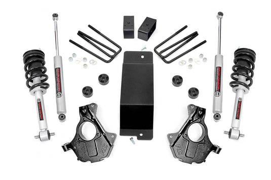 Rough Country 3.5 Inch Lift Kit, Cast Steel LCA, FR N3 - 2014-2018 Chevrolet Silverado 1500 & GMC Sierra 1500