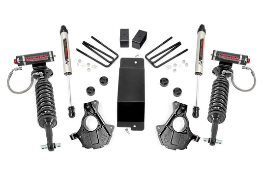 Rough Country 3.5 Inch Lift Kit, Cast Steel LCA, Vertex/V2 - 2014-2018 Chevrolet Silverado 1500 & GMC Sierra 1500
