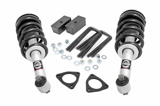 Rough Country 2.5 Inch Lift Kit, Alu/Cast Steel, N3 Strut - 2007-2016 Chevrolet Silverado 1500 & GMC Sierra 1500