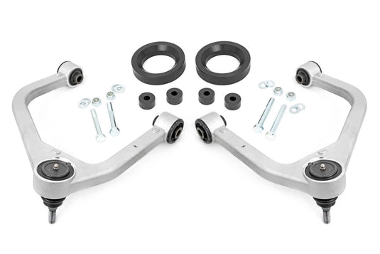Rough Country 1.75 Inch Leveling Kit, Forged Alum UCA, AT4 - 2019-2026 GMC Sierra 1500