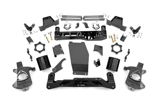 Rough Country 6 Inch Lift Kit, Magneride, Alum/Stamp Steel - 2014-2018 GMC Sierra 1500