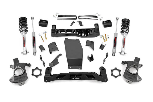Rough Country 5 Inch Lift Kit, Cast Steel, N3 Struts - 2014-2018 Chevrolet Silverado 1500 & GMC Sierra 1500