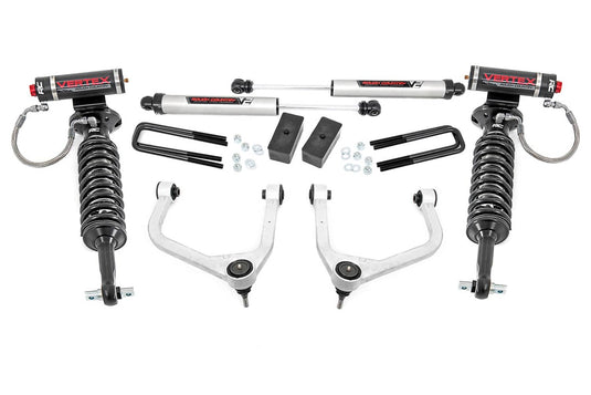 Rough Country 3.5 Inch Lift Kit, Vertex/V2, Multi-Leaf - 2019-2024 GMC Sierra 1500