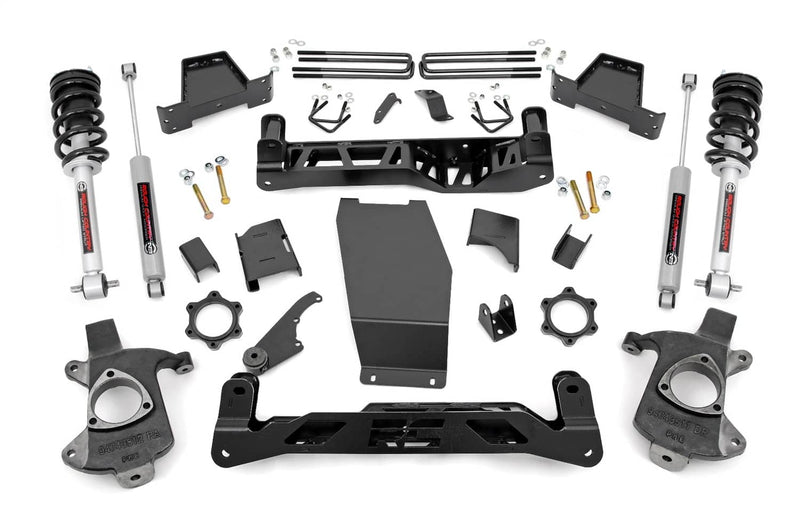 Load image into Gallery viewer, Rough Country 6 Inch Lift Kit, Alum/Stamp Steel, N3 Struts - 2014-2018 Chevrolet Silverado 1500 &amp; GMC Sierra 1500
