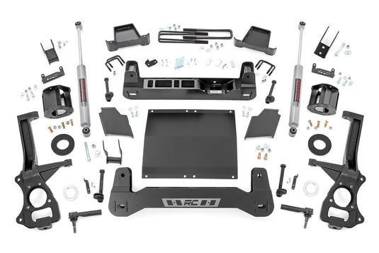 Rough Country 6 Inch Lift Kit, Diesel, N3 Rear Shocks, Multi-Leaf - 2019-2024 GMC Sierra 1500