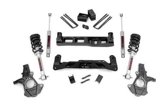 Rough Country 5 Inch Lift Kit, Cast Steel, N3 Struts - 2014-2017 Chevrolet Silverado 1500 & GMC Sierra 1500