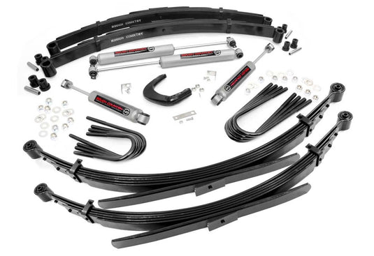 Rough Country 4 Inch Lift Kit, 56 Inch RR Springs - 1977-1987 Chevrolet V20 Suburban/K20 Suburban & GMC K2500 Suburban/K25 Suburban