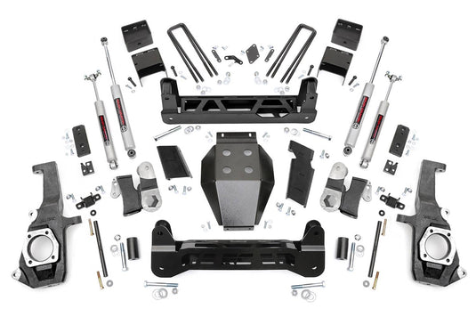 Rough Country 5 Inch Lift Kit, NTD - 2011-2019 Chevrolet Silverado 2500 HD/3500 HD & GMC Sierra 2500 HD/3500 HD