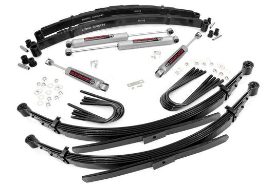 Rough Country 2 Inch Lift, 56 Inch Rear Springs - 1977-1987 Chevrolet V20 Suburban/K20 Suburban & GMC K2500 Suburban/K25 Suburban