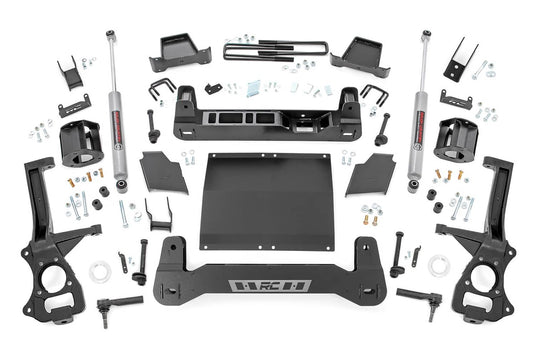 Rough Country 4 Inch Lift Kit, Diesel, N3 Shocks - 2019-2024 Chevrolet Silverado 1500 & GMC Sierra 1500