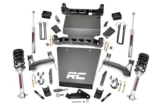 Rough Country 5 Inch Lift Kit, Bracket, N3 Struts - 2014-2018 Chevrolet Silverado 1500 & GMC Sierra 1500
