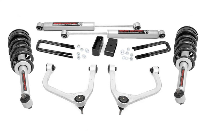 Load image into Gallery viewer, Rough Country 3.5 Inch Lift Kit, N3 Struts, Multi-Leaf - 2019-2024 Chevrolet Silverado 1500
