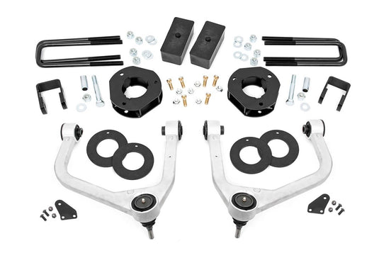 Rough Country 3.5 Inch Lift Kit, Adaptive Ride Control - 2019-2024 Chevrolet Silverado 1500 & GMC Sierra 1500