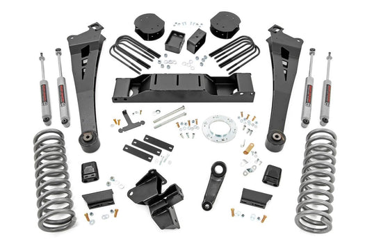 Rough Country 5 Inch Lift Kit, DRW, OE Rear Air - 2020-2024 Ram 3500