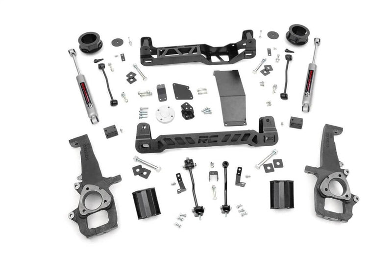 Load image into Gallery viewer, Rough Country 4 Inch Lift Kit, N3 Rear Shocks - 2012-2024 Ram 1500 Classic
