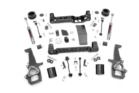 Rough Country 4 Inch Lift Kit, N3 Rear Shocks - 2012-2024 Ram 1500 Classic