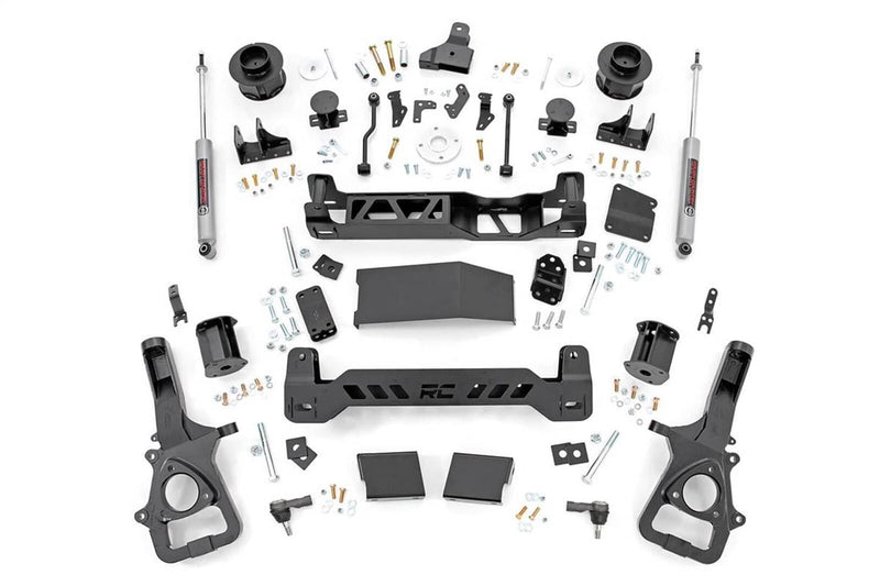 Load image into Gallery viewer, Rough Country 5 Inch Lift Kit, Air Ride, N3 Rear Shocks - 2019-2024 Ram 1500
