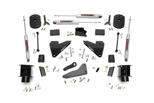 Rough Country 5 Inch Lift Kit, FR Spacer, Radius Arm Drop - 2014-2018 Ram 2500