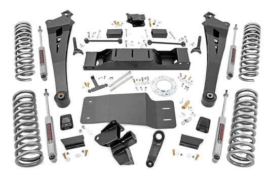 Rough Country 5 Inch Lift Kit, Dual Rate Coils, Non-AISIN, Premium N3 - 2019-2024 Ram 2500