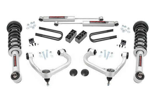 Rough Country 3 Inch Lift Kit, Forged UCA, N3 Struts - 2021-2025 Ford F-150